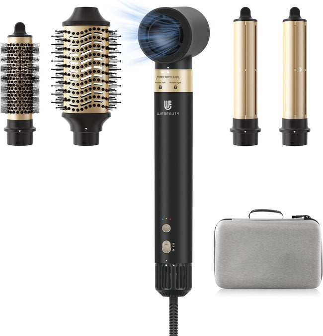 Webeauty Hype Air 5 – Hair Dryer Brush (Black-Gold)