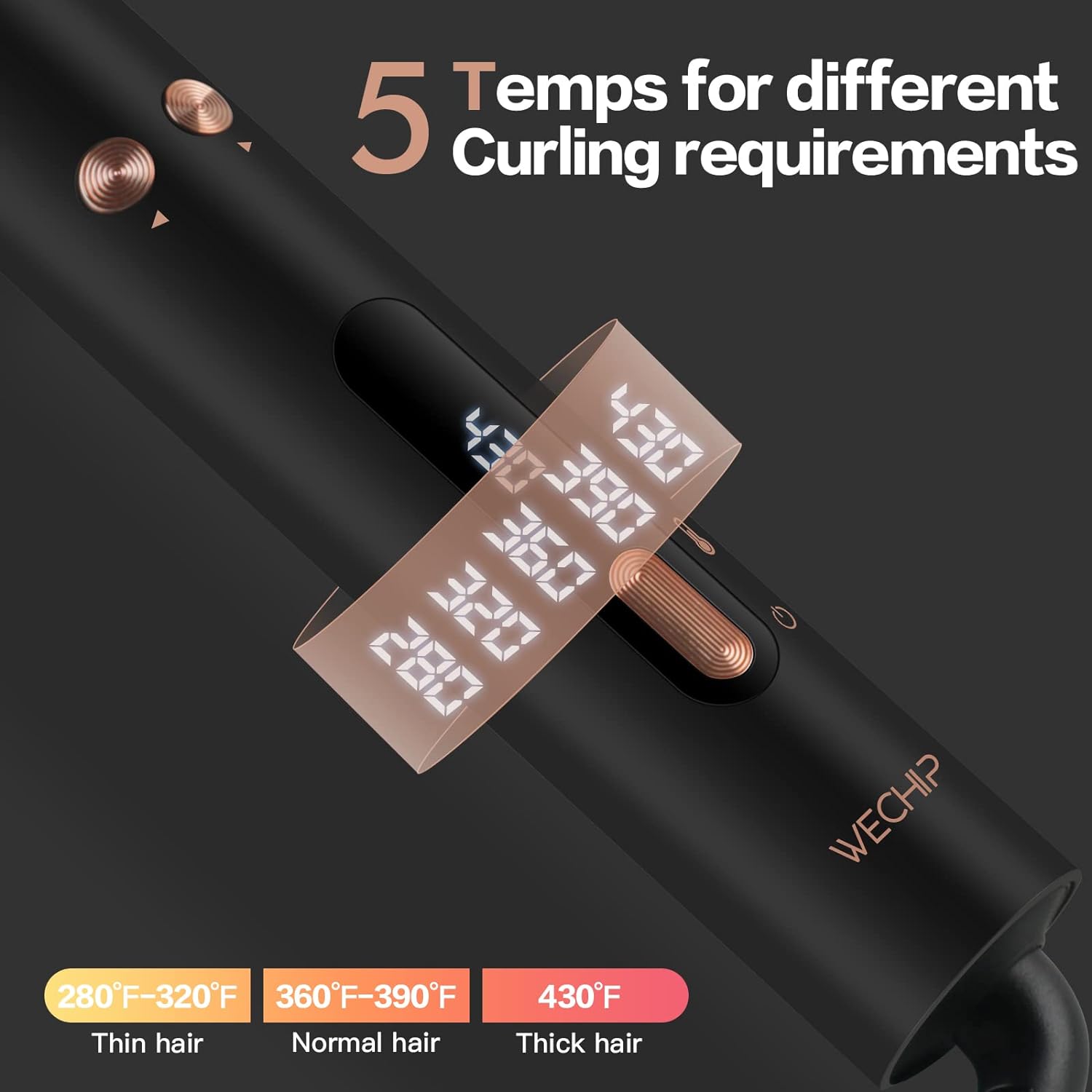 Wechip Self-Rotating Curling Iron