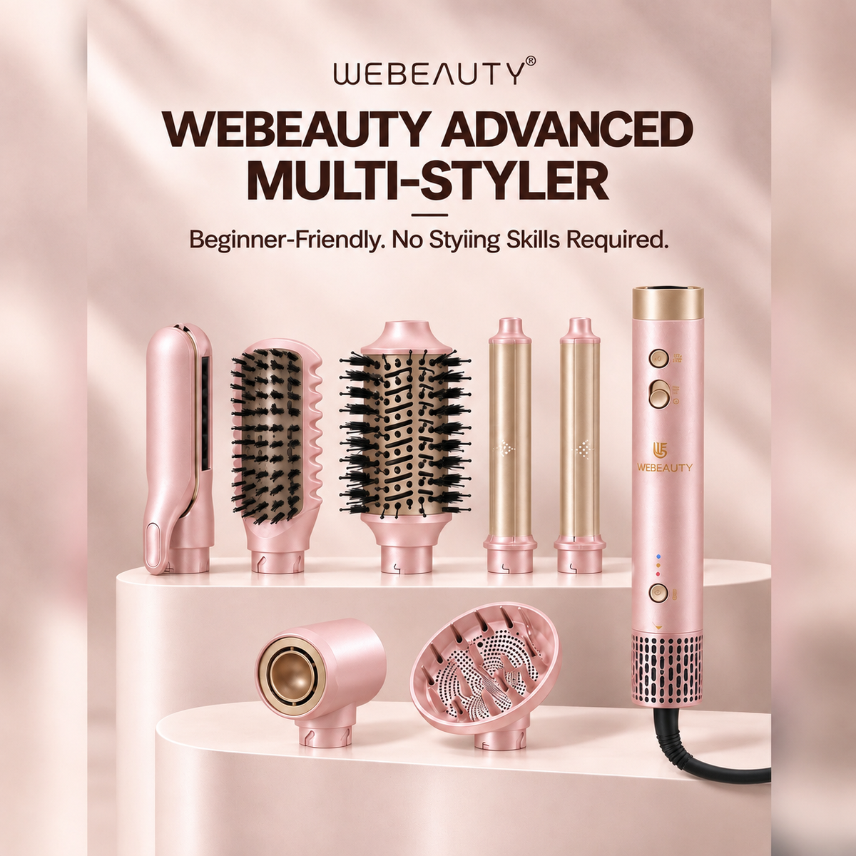 Webeauty Hype Air Styler – Hot Air Brush & Volumizing Dryer (Dual Voltage)