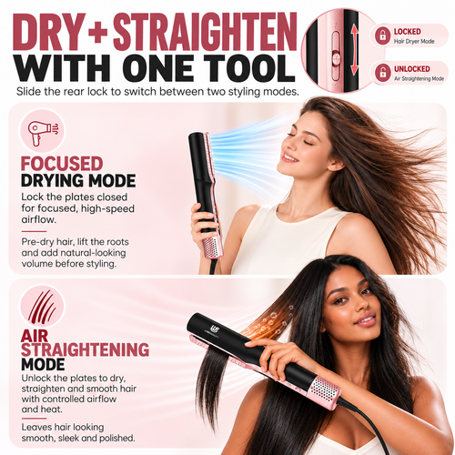 Webeauty AirStraight 2-in-1 Wet-to-Dry Hair Straightener & Dryer