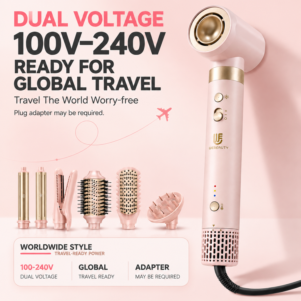 Hype Air Styler – Hot Air Brush & Volumizing Dryer (Dual Voltage)