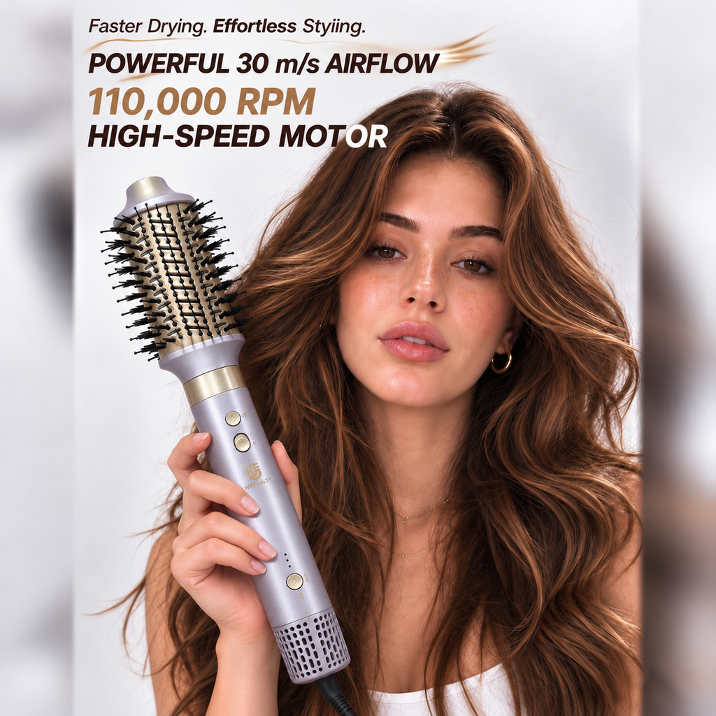 Hype Air Styler – Hot Air Brush & Volumizing Dryer (Dual Voltage)