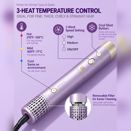 Webeauty Hype Air Styler – Hot Air Brush &amp; Volumizing Dryer (Dual Voltage)