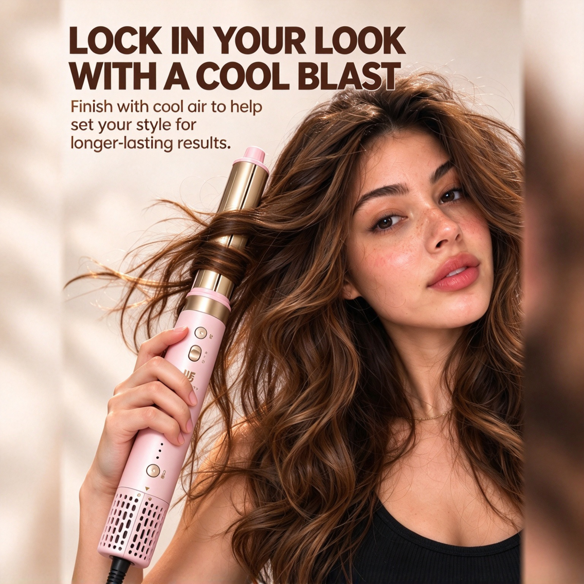 Hype Air Styler – Hot Air Brush & Volumizing Dryer (Dual Voltage)
