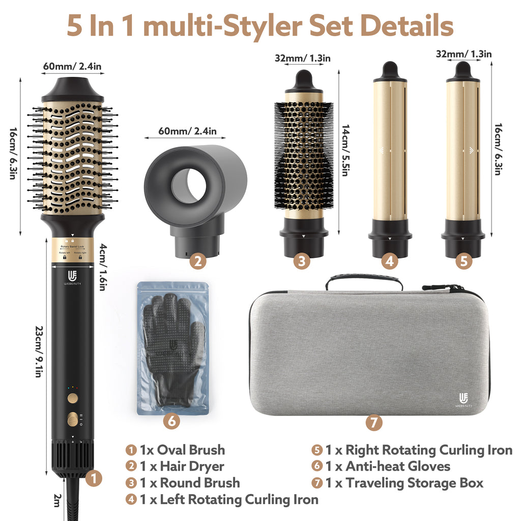 Webeauty Hype Air 5 – Hair Dryer Brush & Volumizer