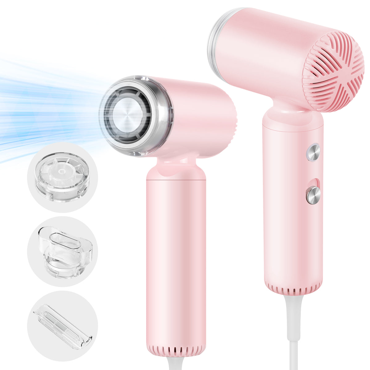 Webeauty mini high-speed hair dryer in pink