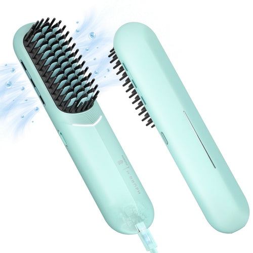 Webeauty cordless straightening brush in blue