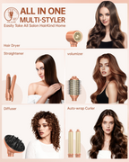 Webeauty Hype Air 6 – Dual Voltage Hair Dryer Brush, Travel Styler