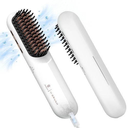 Webeauty cordless straightening brush in white