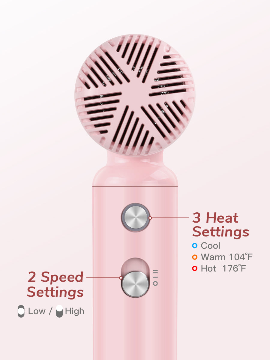 Mini secador de pelo Webeauty (rosa)
