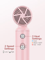 Mini secador de pelo Webeauty (rosa)