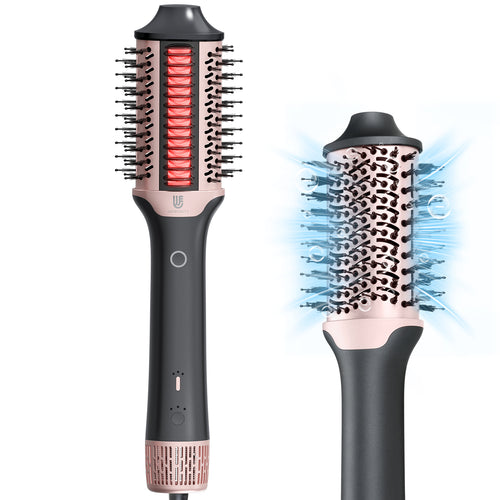Webeauty 2 in 1 high speed hair dryer brush with heated straightener comb