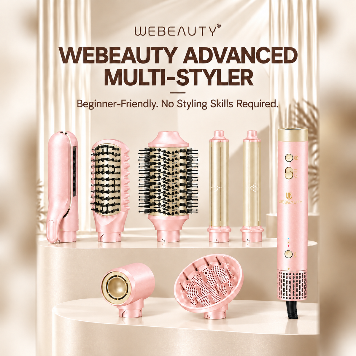 Webeauty Hype Air Styler – Hot Air Brush & Volumizing Dryer (Dual Voltage)