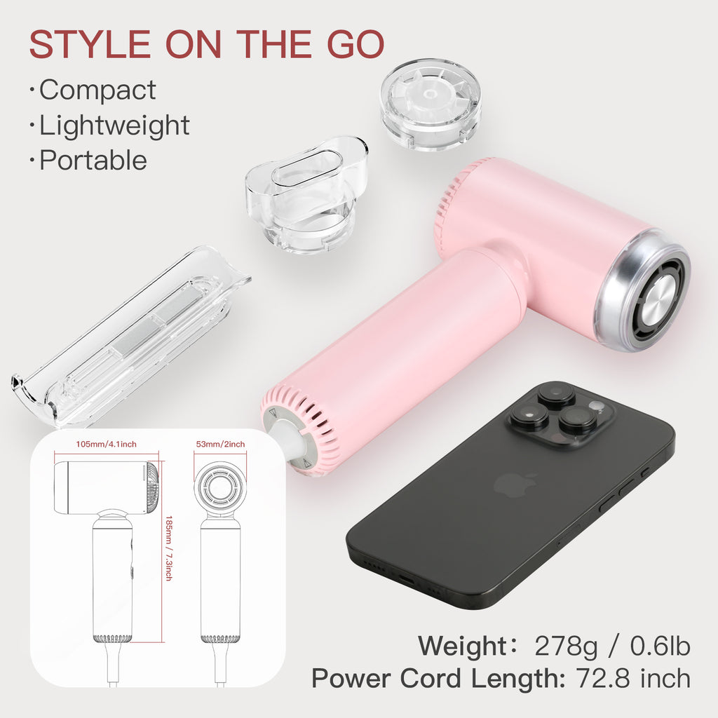 Mini secador de pelo Webeauty (rosa)