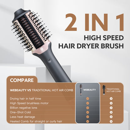 Webeauty 2 in 1 High Speed Hair Dryer Brush