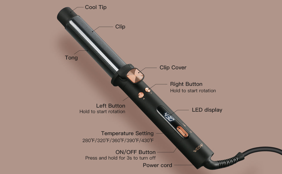 Self turning hotsell curling iron