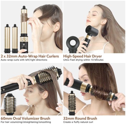 Webeauty Hype-Air 5 in 1 Black-Gold