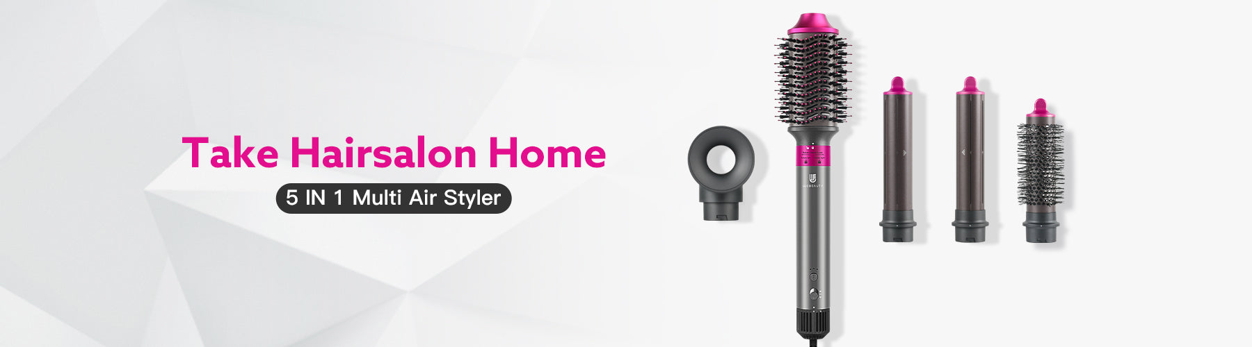 【通電確認済】WEBEAUTY 5 IN 1マルチスタイラー ドライヤー All-in-One Curling Iron Set with Temperature Control