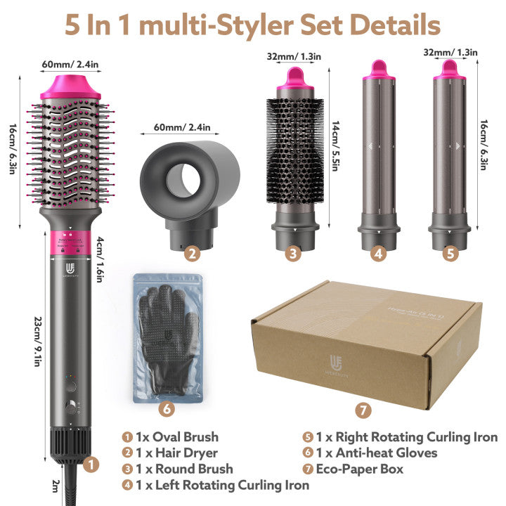 Webeauty Hype Air 5 – Hair Dryer Brush & Volumizer